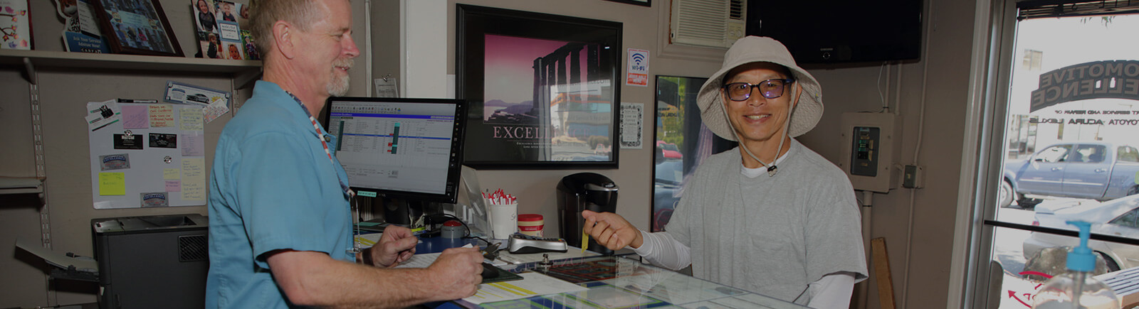 Our shop greeter